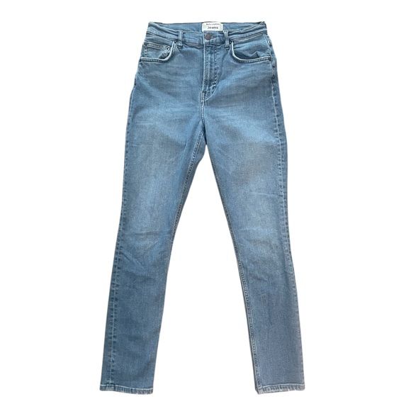 Reformation Women’s 27 Jeans High & and Skinny Rhine Slim Blue Stretch Straight - Picture 2 of 11